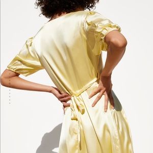 Zara Dresses - Hello Satin Dress Zara Dresses - Hello Satin Dress